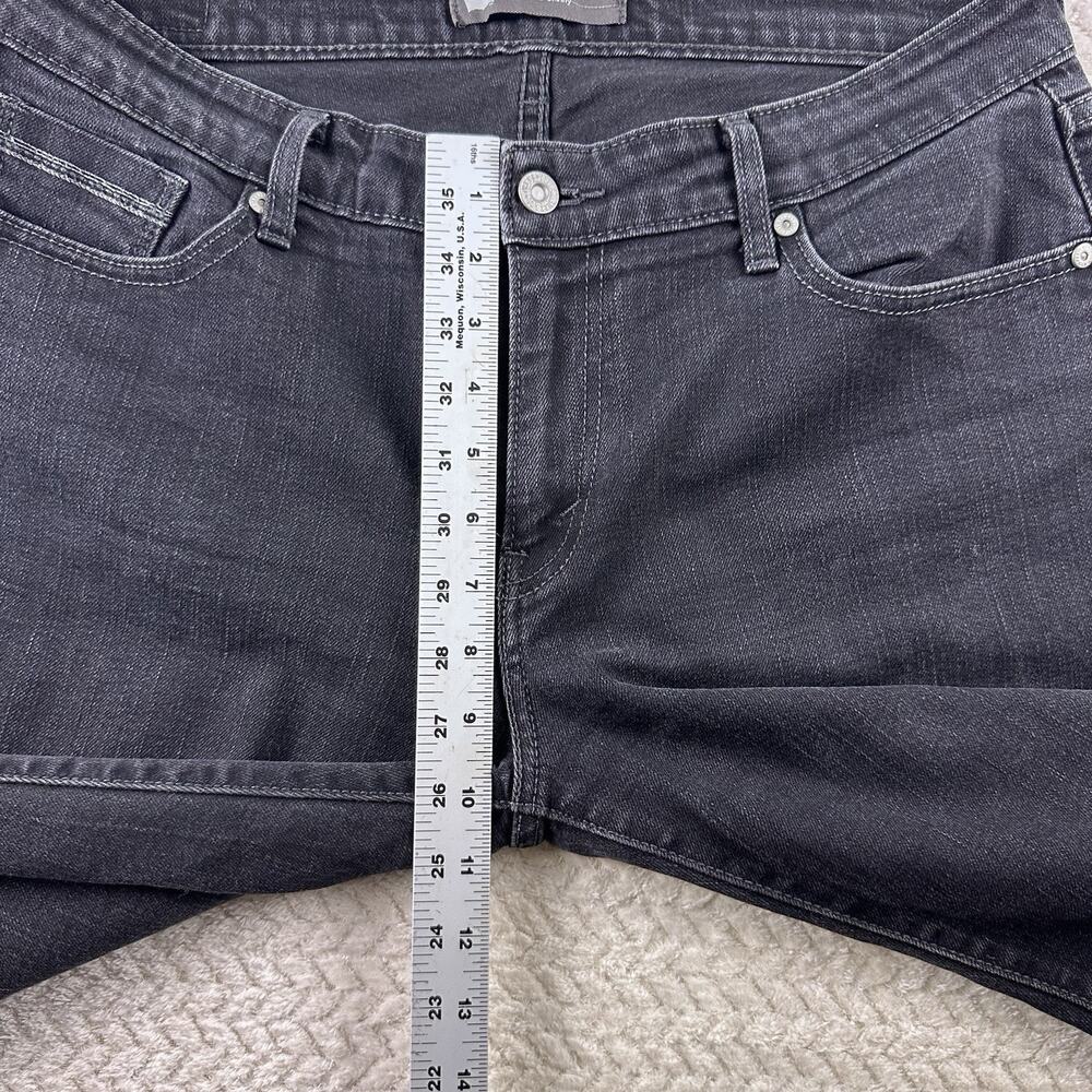 Levis Jeans Womens 14 Black The Skinny Mid Rise Stretch Denim- Black Tag - Picture 4 of 13